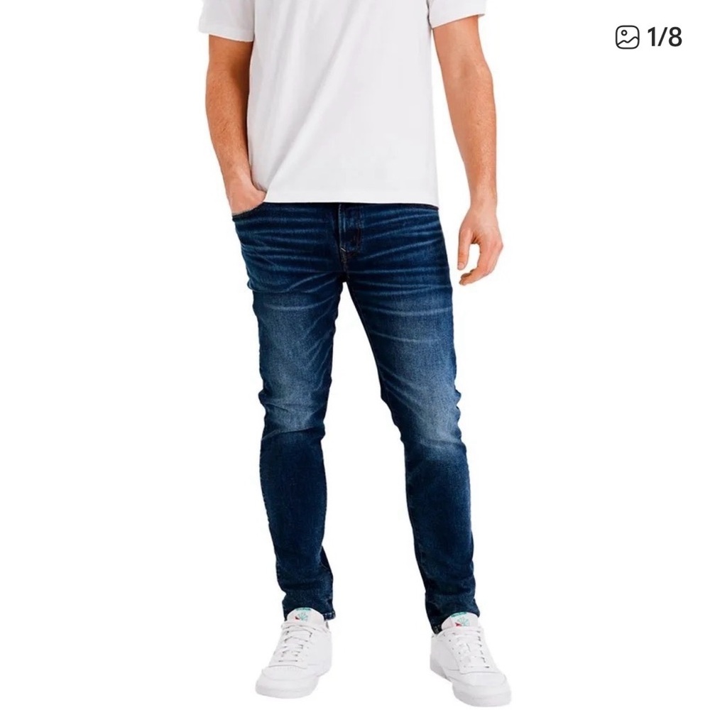 American Eagle Outfitters Airflex + Skinny Blue Jeans 5 pockets Size 26X30.